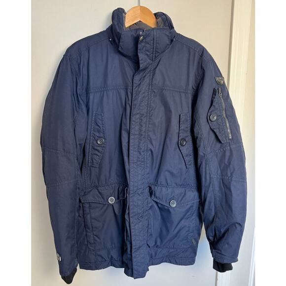 ICEPEAK Men's Blue ICE TECH Zip Jacket Size EU52 Made in Finland Waterproof - Picture 1 of 11
